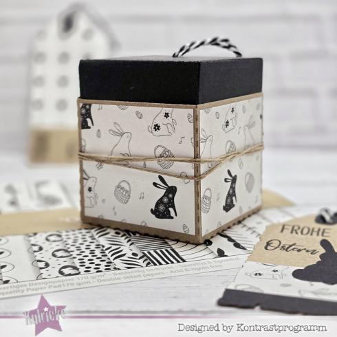 LaCreativ - Designpapier "Ostern Black & White" Paper Pack 6x6" - 24 Bogen