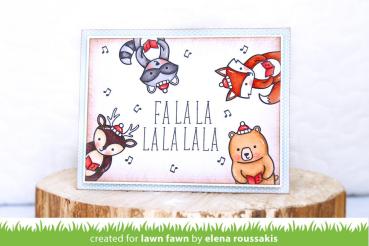 Lawn Fawn Stempelset " Holiday Party Animal" Clear Stamp