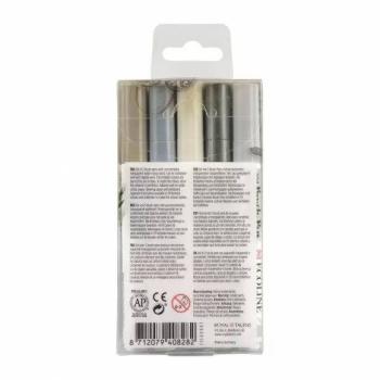 Talens Ecoline Brushpen Set x5 Grey (11509907)