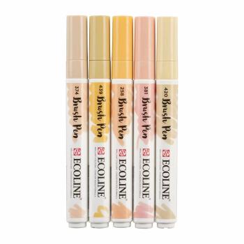 Talens Ecoline Brushpen Set x5 Beige Pink (11509911)