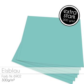 Cardstock "Basic" 12"x12" 300g/m² (30,5 x 30,5cm) in eisblau