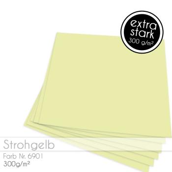 Cardstock "Basic" 12"x12" 300g/m² (30,5 x 30,5cm) in strohgelb