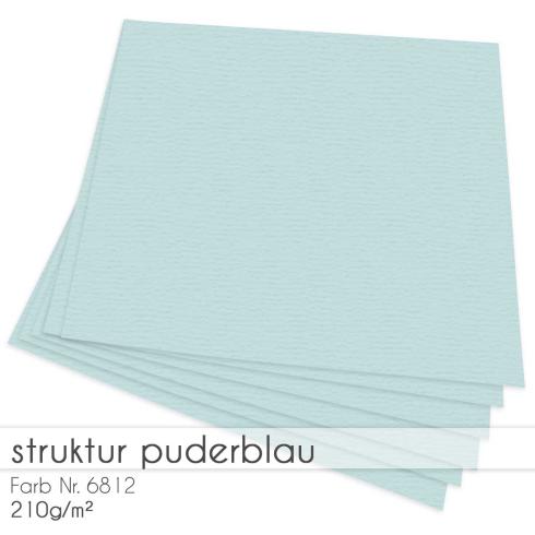 Cardstock "Struktur" 12"x12"  210g/m² (30,5 x 30,5cm) in struktur puderblau