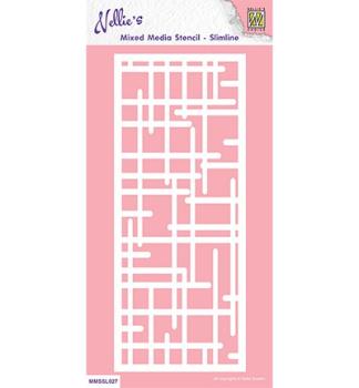 Nellie's Choice - Schablone "Labyrinth" Slimline Stencil 