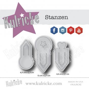 Kulricke Stanzschablone "Paper Clips" Craft Die | Stanze