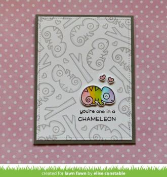 Lawn Fawn Stempelset "One in a Chameleon" Clear Stamp