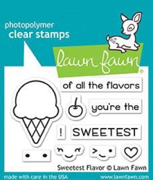 Lawn Fawn Stempelset "Sweetest Flavor" Clear Stamp