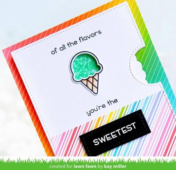 Lawn Fawn Stempelset "Sweetest Flavor" Clear Stamp