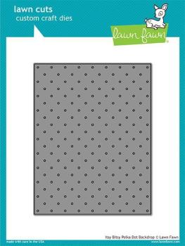 Lawn Fawn Craft Die - Itsy Bitsy Polka Dot Backdrop