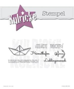 Kulricke Stempelset "Schiffchen" Clear Stamp