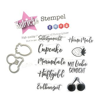 Kulricke Stempelset "Selbstgemachtes" Clear Stamp Motiv-Stempel