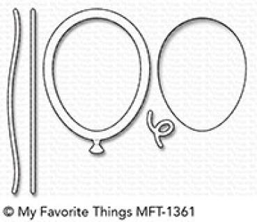 My Favorite Things Die-namics "Mini Balloon Shaker Window & Frame" | Stanzschablone | Stanze | Craft Die