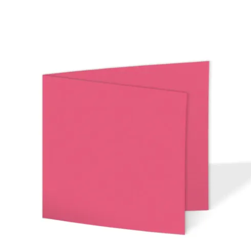 Doppelkarte - Faltkarte quadratisch 15x15cm, 240g/m² in fuchsia