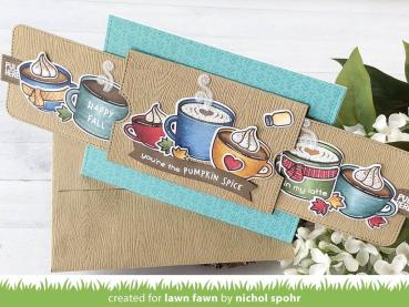 Lawn Fawn Stempelset "Thanks A Latte" Clear Stamp