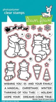 Lawn Fawn Stempelset "Winter Skies" Clear Stamp