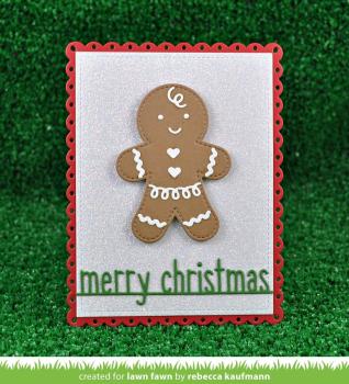 Lawn Fawn Craft Die - Merry Christmas Line Border