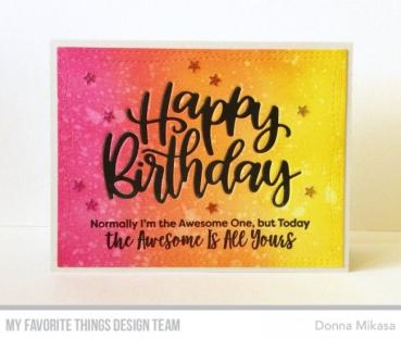 My Favorite Things Die-namics "Happy Birthday" | Stanzschablone | Stanze | Craft Die