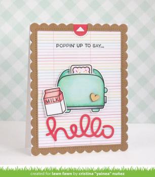 Lawn Fawn Craft Die - Let's Toast Pull Tab Add-On