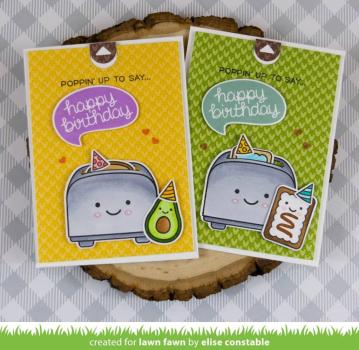 Lawn Fawn Craft Die - Let's Toast Pull Tab Add-On