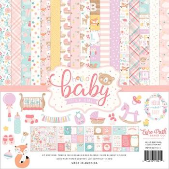 Echo Park "Hello Baby Girl" 12x12" Collection Kit