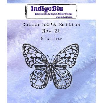 IndigoBlu "Flutter" A7 Rubber Stamp