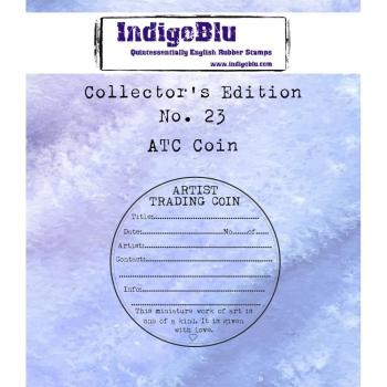 IndigoBlu "ATC Coin" A7 Rubber Stamp