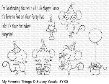 My Favorite Things Stempelset "It's a Mice Time to Celebrate" Clear Stamp Set