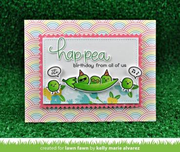 Lawn Fawn Craft Dies - Be Hap-pea