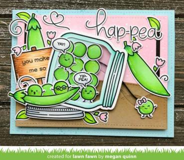 Lawn Fawn Craft Dies - Be Hap-pea