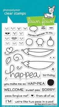 Lawn Fawn Stempelset "Be Hap-pea" Clear Stamp