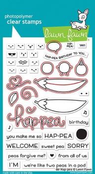 Lawn Fawn Stempelset "Be Hap-pea" Clear Stamp