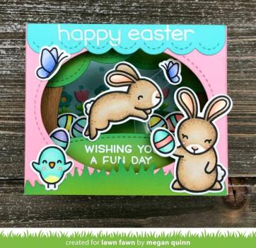 Lawn Fawn Craft Die - Shadow Box Card Spring Add-on Die