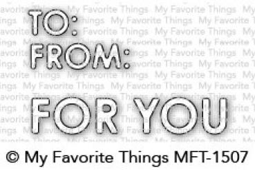 My Favorite Things Die-namics "My Favorite Things " | Stanzschablone | Stanze | Craft Die