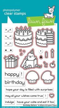 Lawn Fawn Stempelset "Birthday Before 'n Afters" Clear Stamp