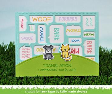 Lawn Fawn Craft Die - Speech Bubble Backdrop