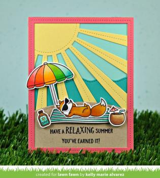 Lawn Fawn Craft Die - Sunray Backdrop