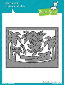 Lawn Fawn Craft Die - Tropical Backdrop