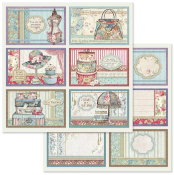 Stamperia "6 Frame decorations" 12x12" Paper Sheet - Cardstock