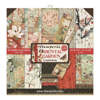 Stamperia "Oriental Garden" 12x12" Paper Pack - Cardstock