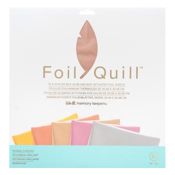 We R Memory Keepers Foil Quill - 15 Foil Bogen "Shining Starling" 12x12"