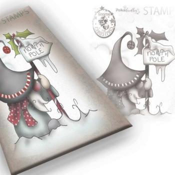 Polkadoodles Stempel "Gnome North Pole" Clear Stamp