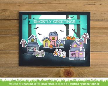 Lawn Fawn Stempelset "Spooky Village" Clear Stamp