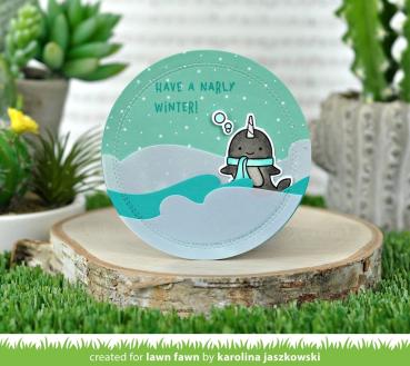 Lawn Fawn Stempelset "Winter Narwhal" Clear Stamp