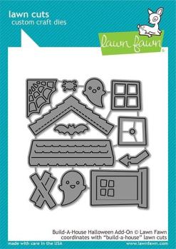 Lawn Fawn Craft Die - Build-a-House Halloween Add-on Die