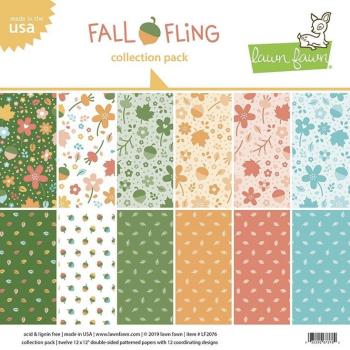 Lawn Fawn 12x12 "Fall Fling" Paper Pad