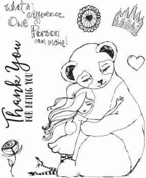 Spellbinders Stempelset "Panda Thank You"