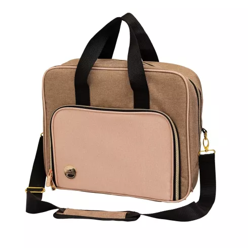We R Memory Keepers - We R Memory Keepers - Basteltasche Taupe und pink