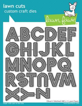 Lawn Fawn Craft Die - Oliver's Stitched ABCs