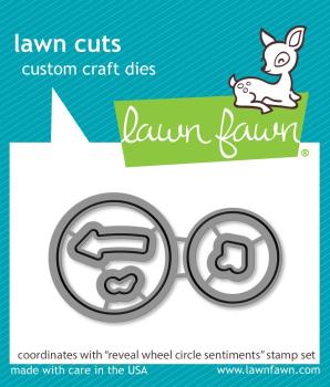 Lawn Fawn Craft Die - Reveal Wheel Circle Sentiments