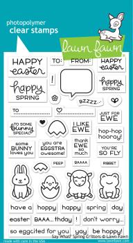 Lawn Fawn Stempelset "Say What? Spring Critters" Clear Stamp
